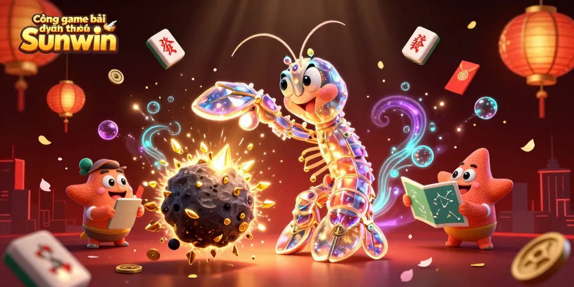 Cổng game bài đổi thưởng Sunwin showcases epic gameplay with vibrant colors and dynamic gaming elements.