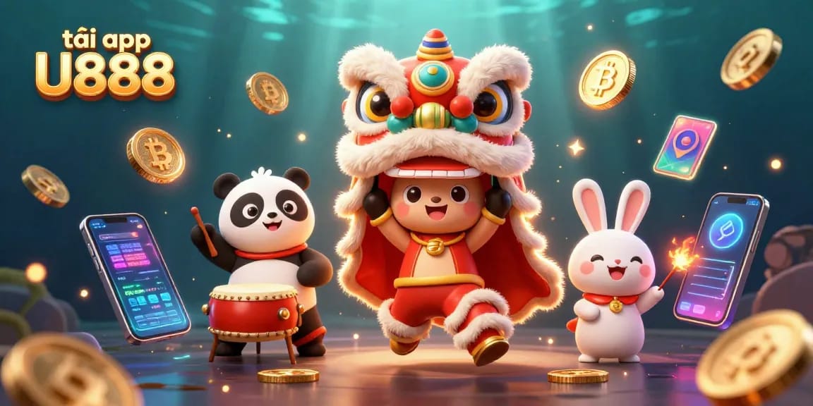 Engage with the exciting gameplay and vibrant visuals of tải app U888 casino in this dynamic 3D illustration.