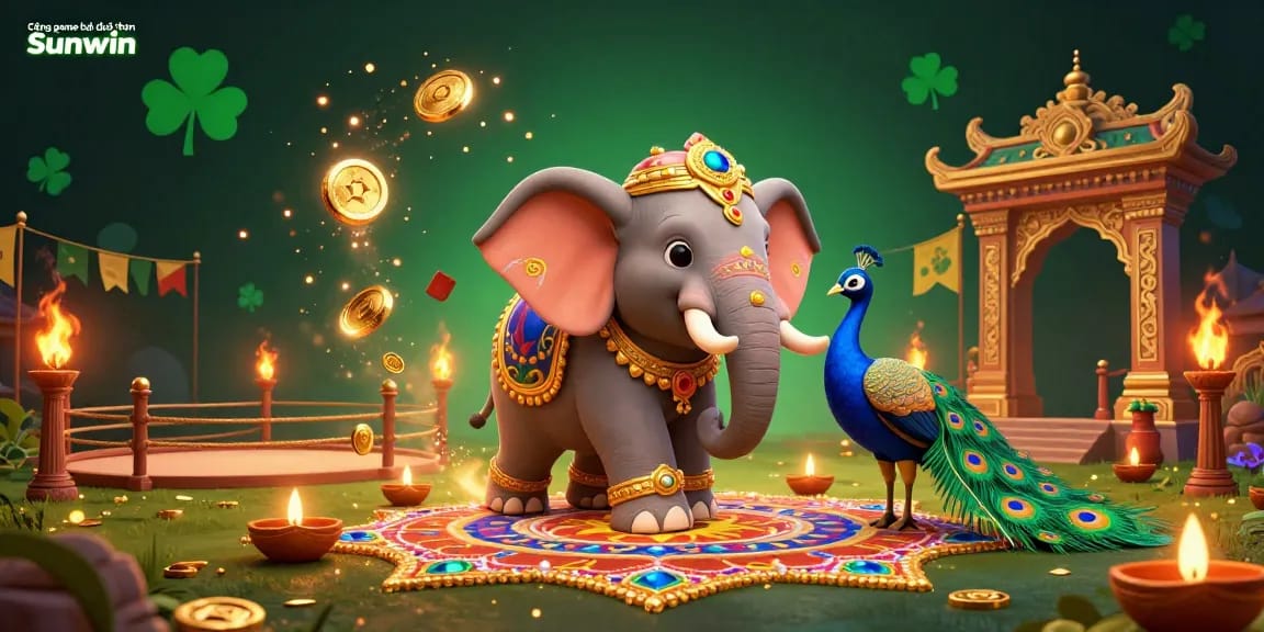 Experience thrilling gaming scenarios at Cổng game bài đổi thưởng Sunwin with vibrant characters and dynamic casino elements.