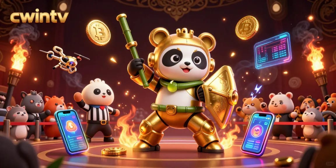 Engage in thrilling gameplay at cwintv with dynamic crypto gaming visuals and unique characters.