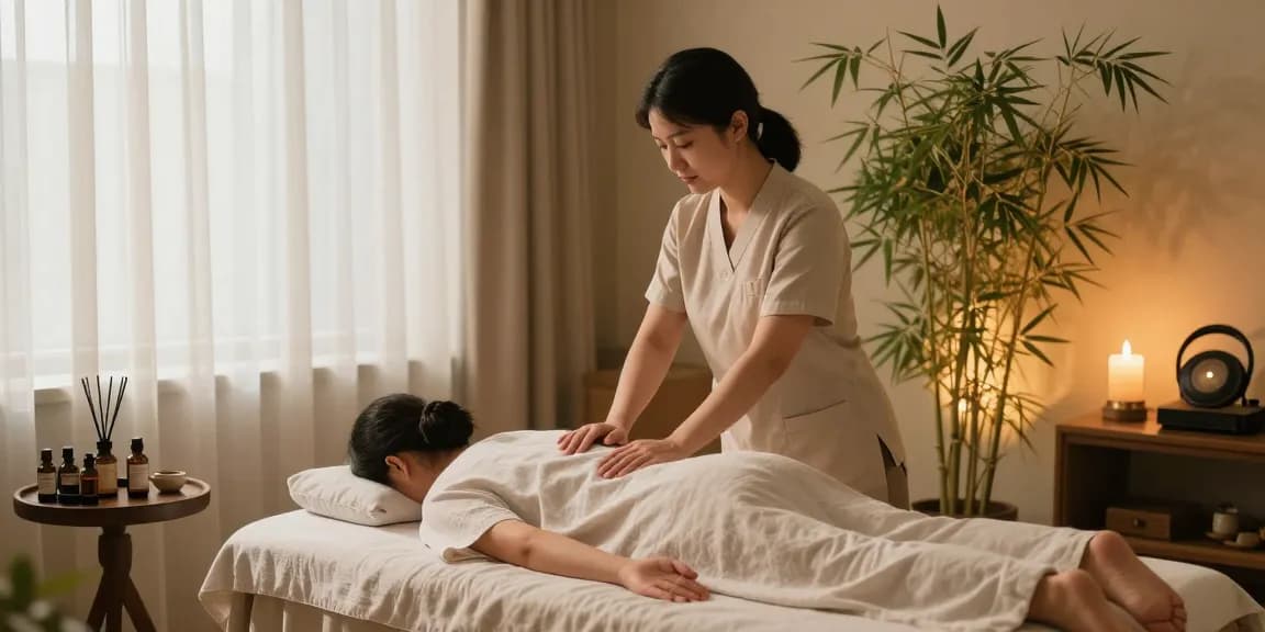 Relaxing 인천출장안마 therapy session with a licensed therapist in a serene environment.