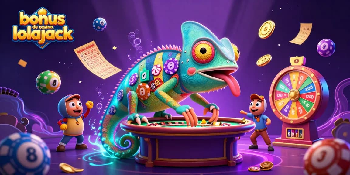 Experience the excitement at the bonus de casino lolajack with a vibrant 3D casino scene.