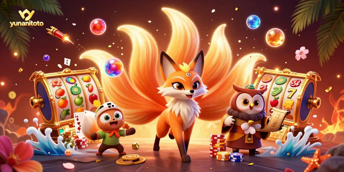 Engage with yunanitoto's exclusive 3D casino world filled with vibrant slot games and dynamic characters.