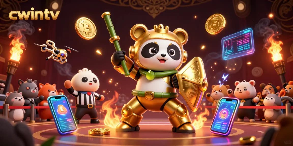 Engage in thrilling gameplay at cwintv with dynamic crypto gaming visuals and unique characters.