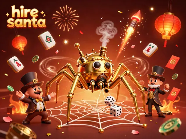 Engage in festive fun as you hire Santa Claus for your holiday events with this dynamic 3D cartoon illustration.