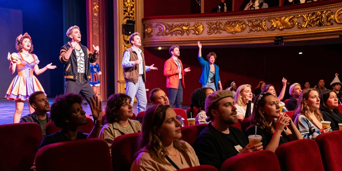 Rokok88 vibrant theatre experience with actors captivating the audience during a live performance.