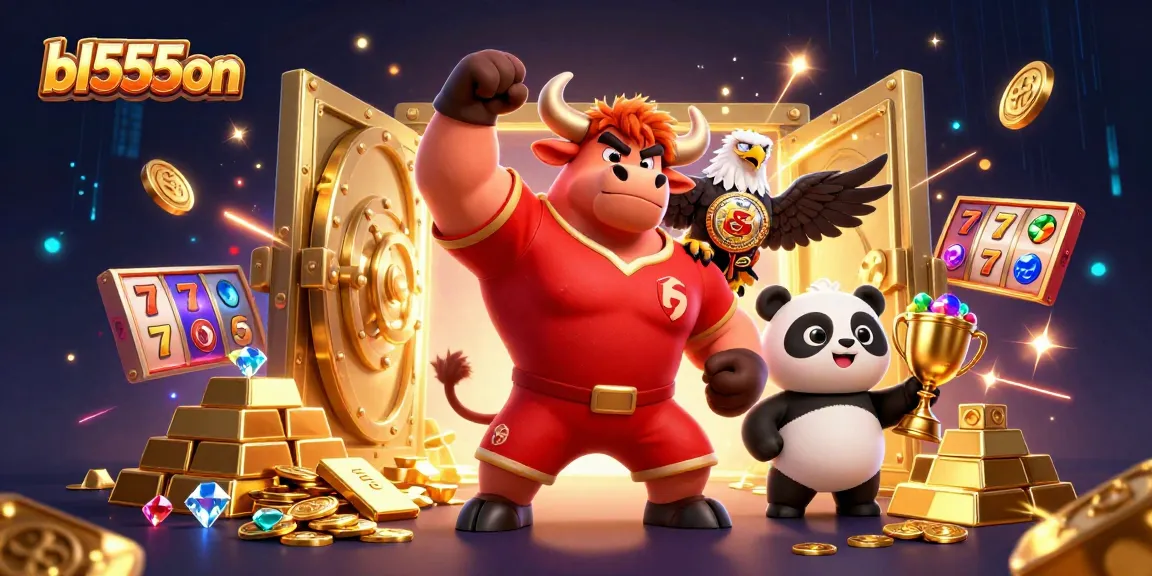 Engage in thrilling casino games with bl555on, featuring vibrant characters and jackpot elements.