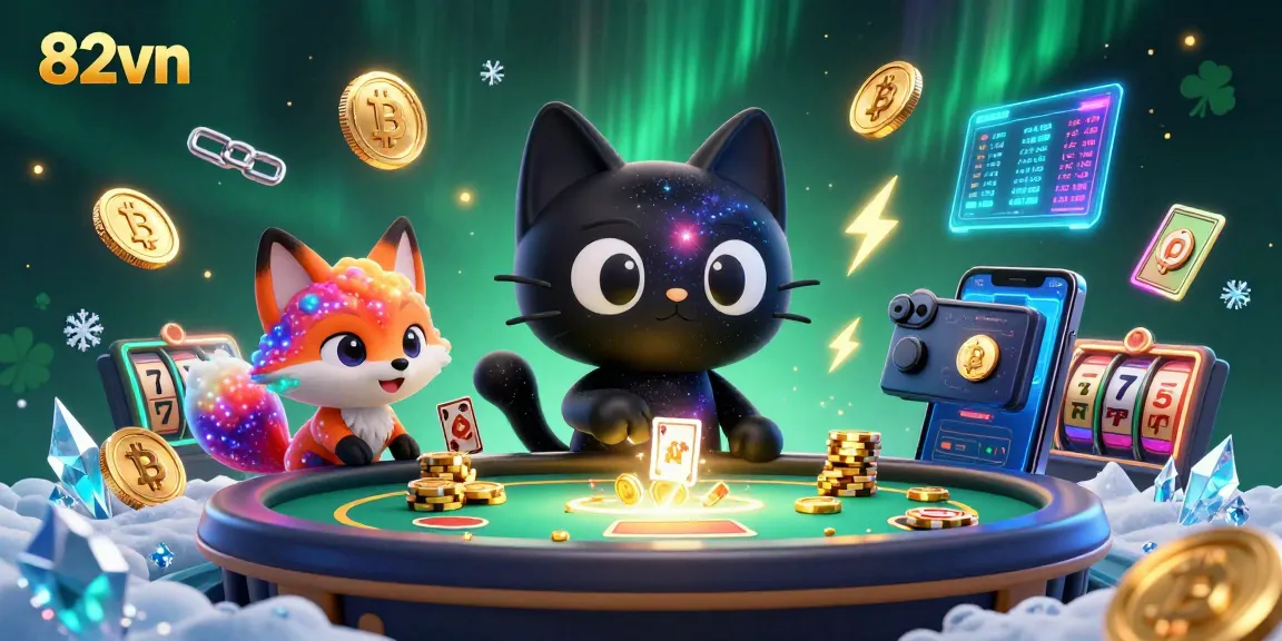 Engage in thrilling gameplay at 82vn with vibrant casino elements and captivating characters.