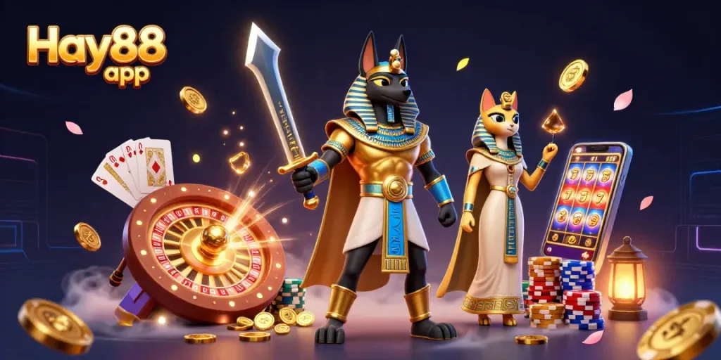 Experience thrilling gameplay with the Hay88 app, featuring exciting casino elements and vibrant graphics.