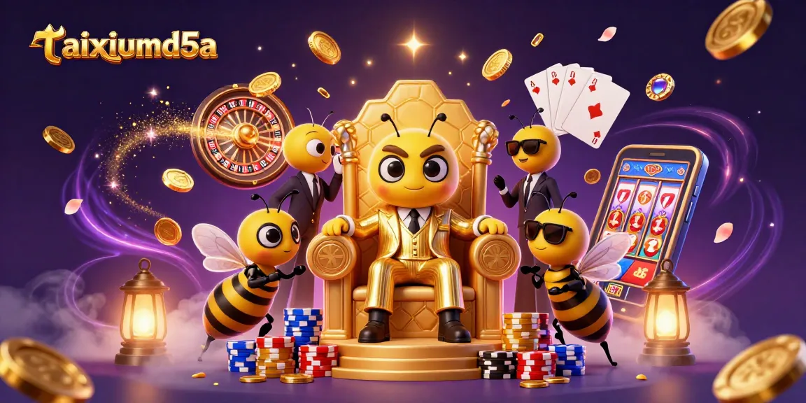 Experience thrilling gameplay with taixiumd5a, featuring a vibrant 3D scene of casino excitement.