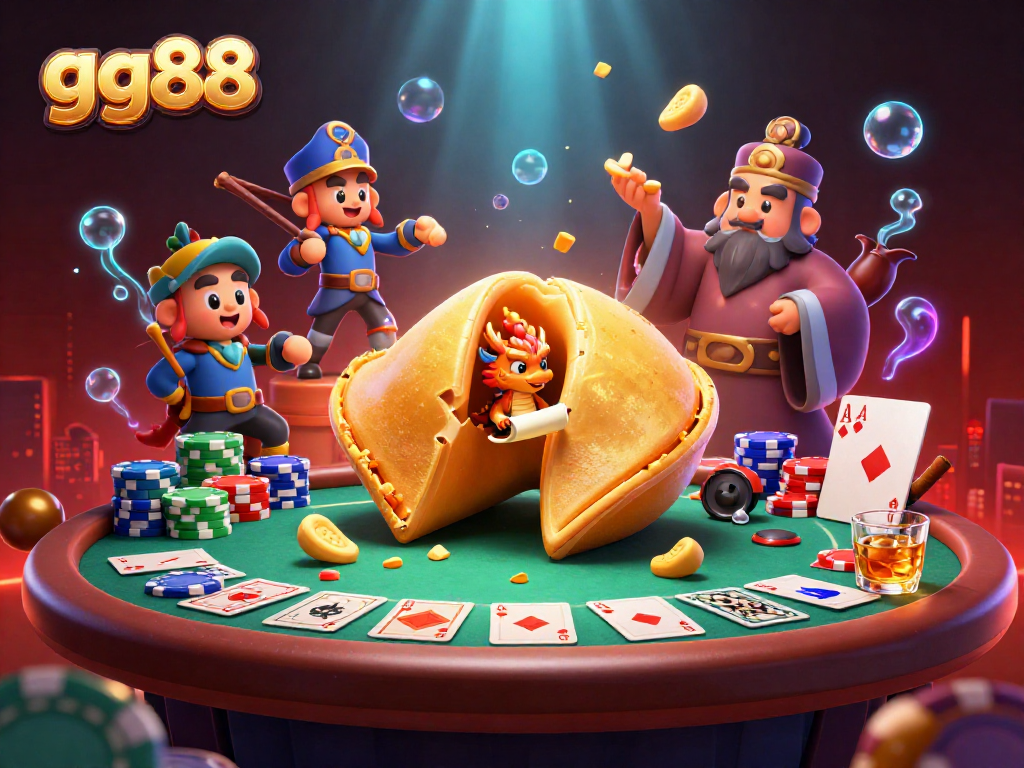 Experience the excitement of gg88 with vibrant casino elements and a whimsical dragon in 3D illustration.