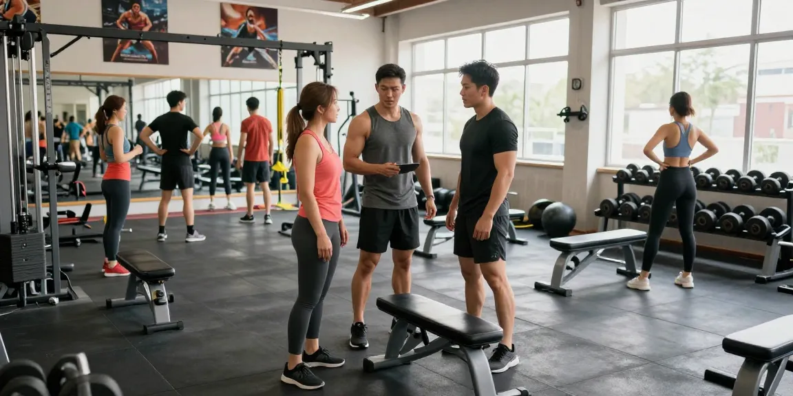 Astera Shop showcasing athletes engaging in fitness training, surrounded by equipment in a well-lit gym.