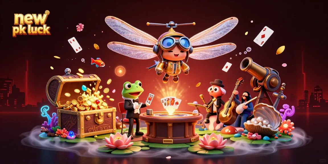 Win big with new pk luck at the vibrant lily pad casino featuring dynamic characters and games.