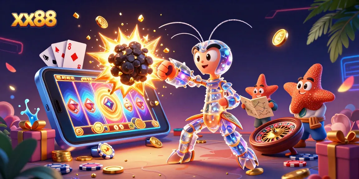 Experience winning with xx88 in a vibrant 3D casino fantasy full of action and excitement.