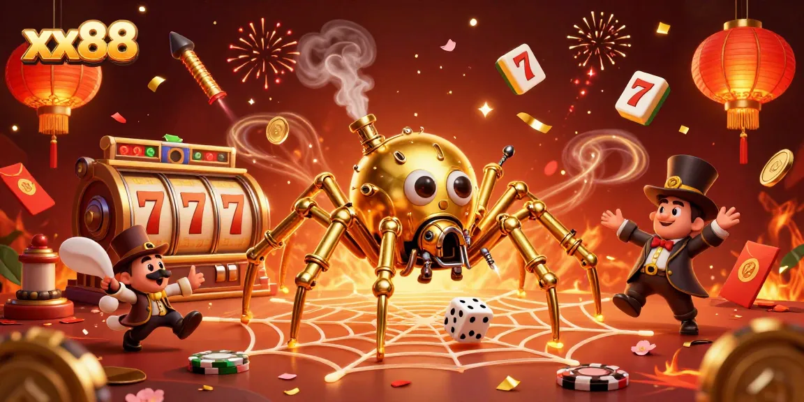 Experience thrilling wins at xx88 with vibrant casino elements and a striking steampunk theme.