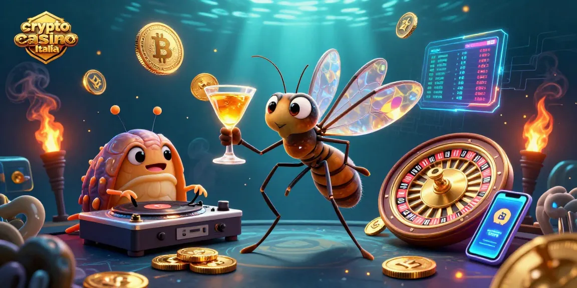 Scopri il mondo del crypto casino Italia con personaggi affascinanti e simboli delle criptovalute.