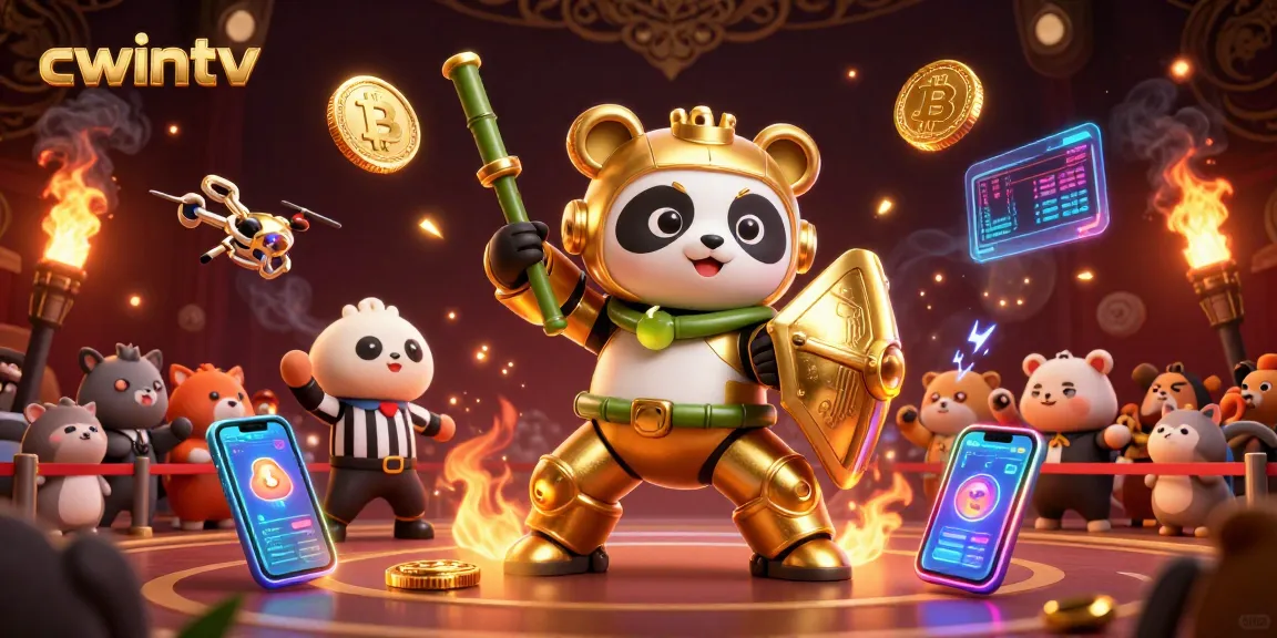 Engage in thrilling gameplay at cwintv with dynamic crypto gaming visuals and unique characters.