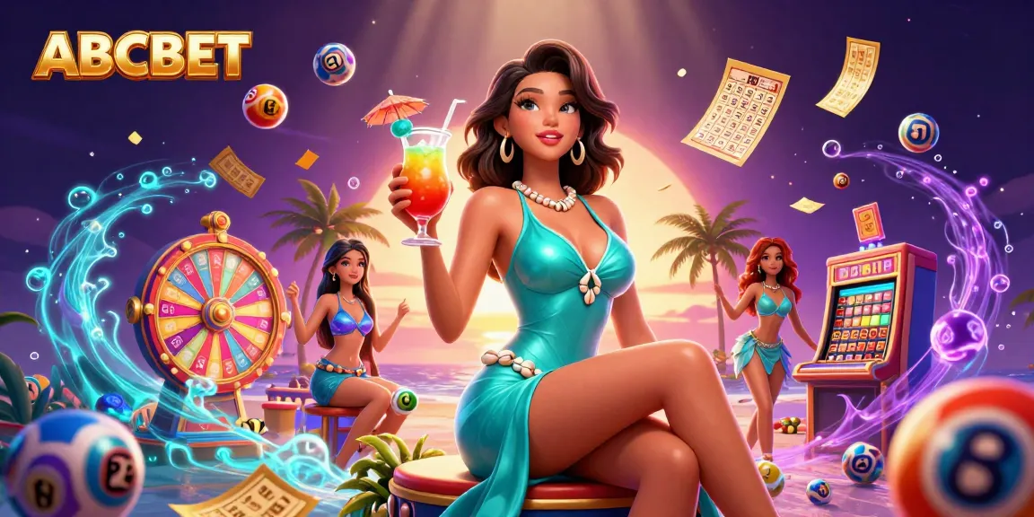 Experience thrilling wins with ABCBET at this vibrant online casino illustration.