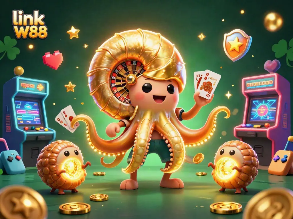 Play exciting games with the link W88 to win big in this captivating 3D casino universe.