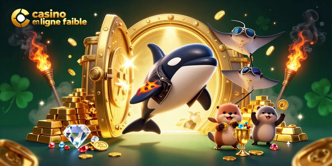 Découvrez les aventures des otaries et l'or des casinos en ligne fiables dans une illustration colorée.