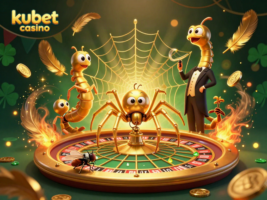 Experience the excitement of kubet casino with vibrant animated characters amidst a dynamic betting scene.