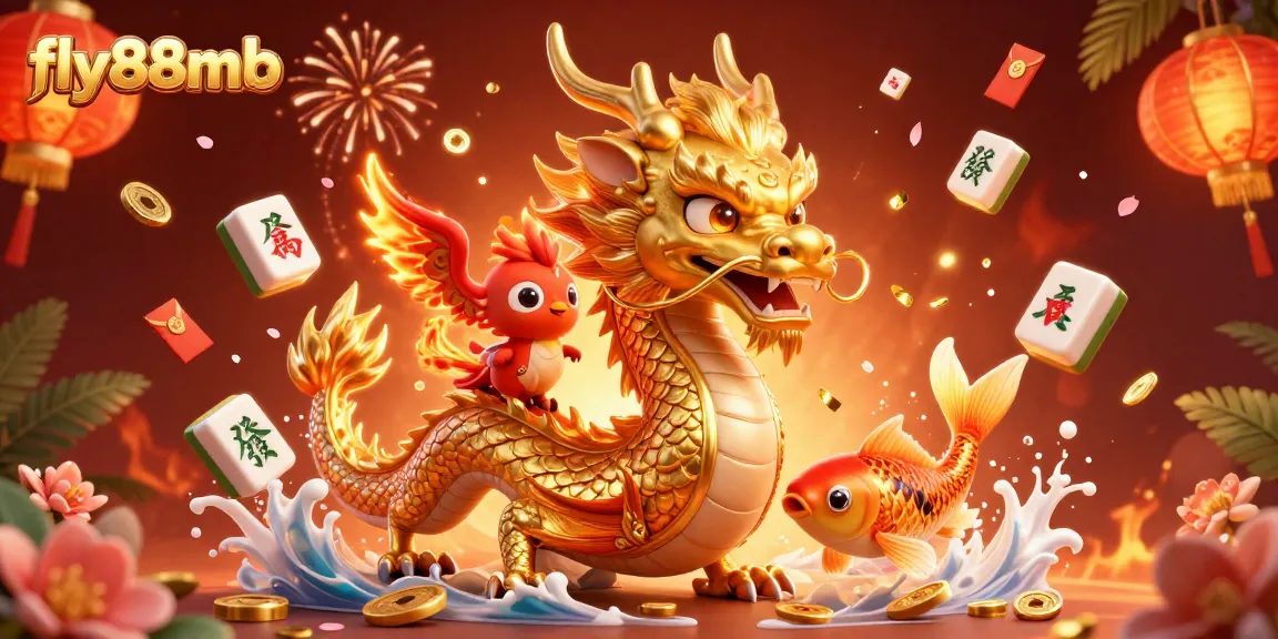 Engage with fly88mb and discover the excitement of online gambling illustrated through dynamic 3D characters and elements.