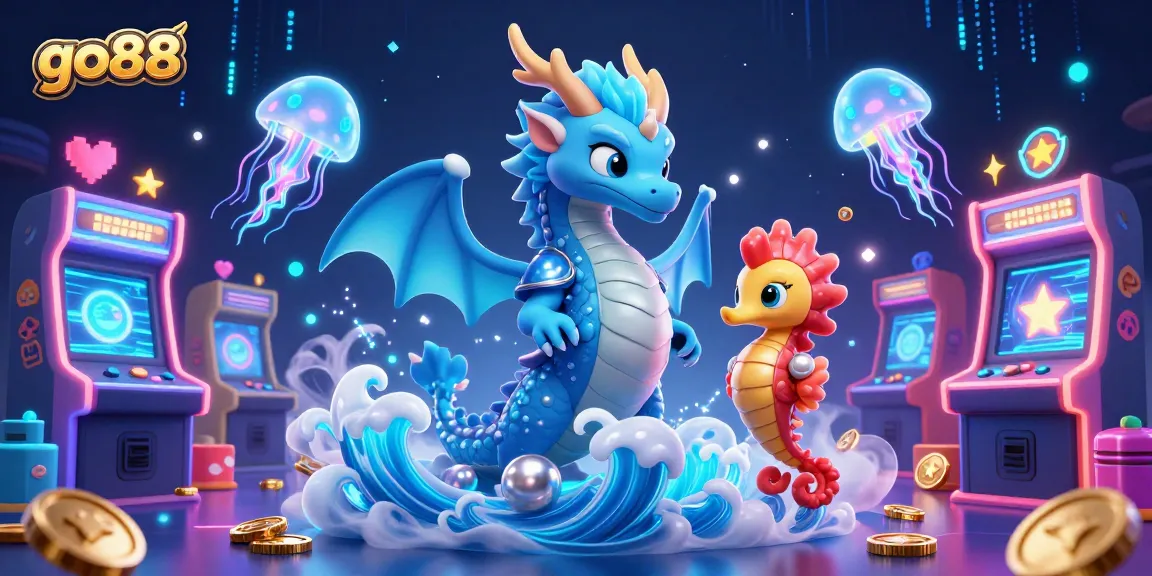 Engage with go88's thrilling casino games and vibrant characters in an immersive 3D environment.